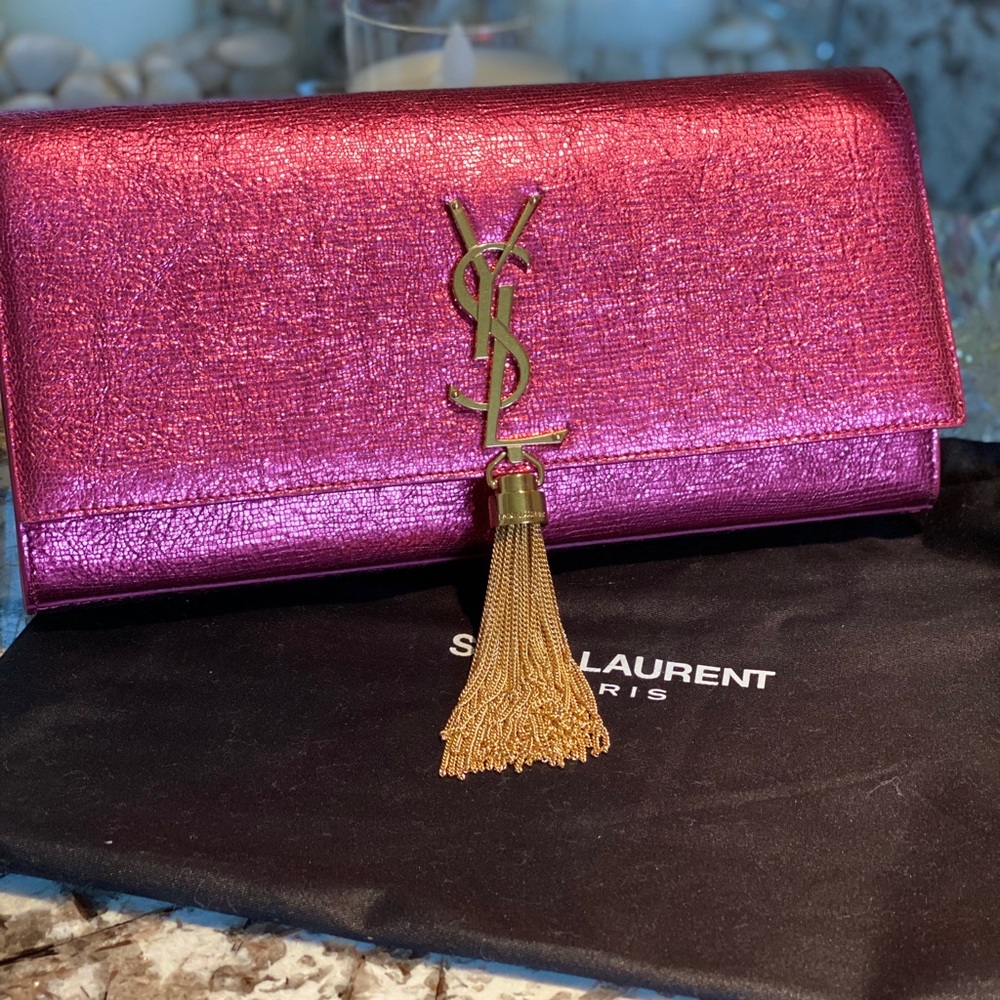 YSL Tassel Clutch